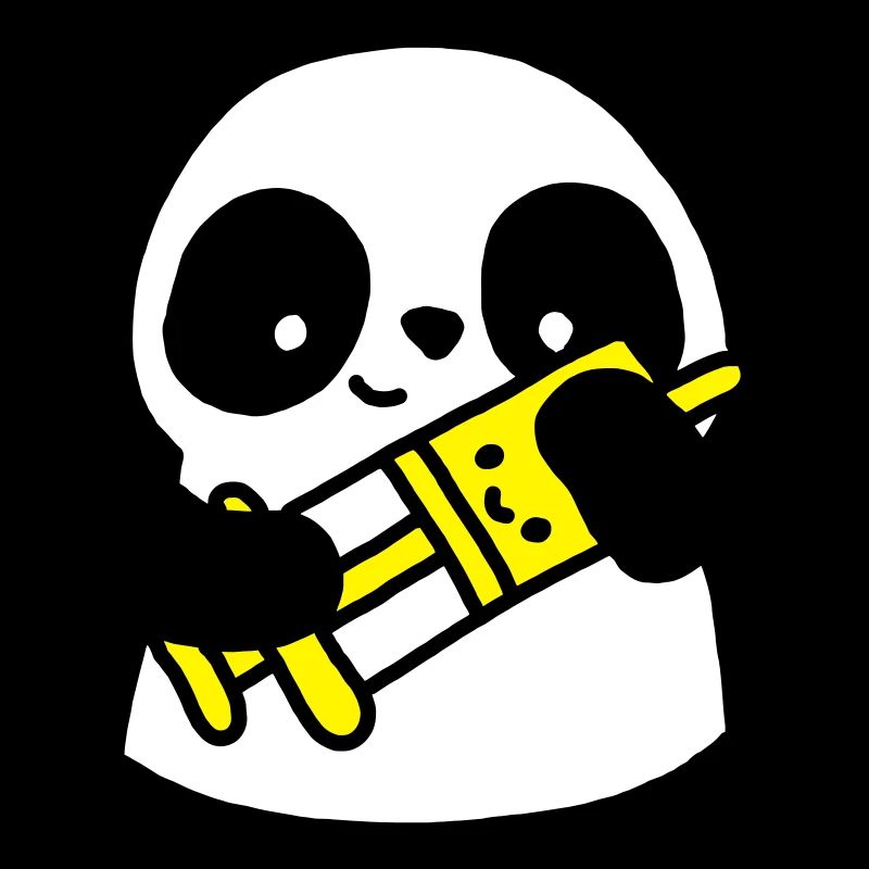 Panda Krankenschwester mit Spritze