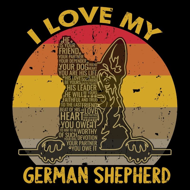 i love my german shepherd