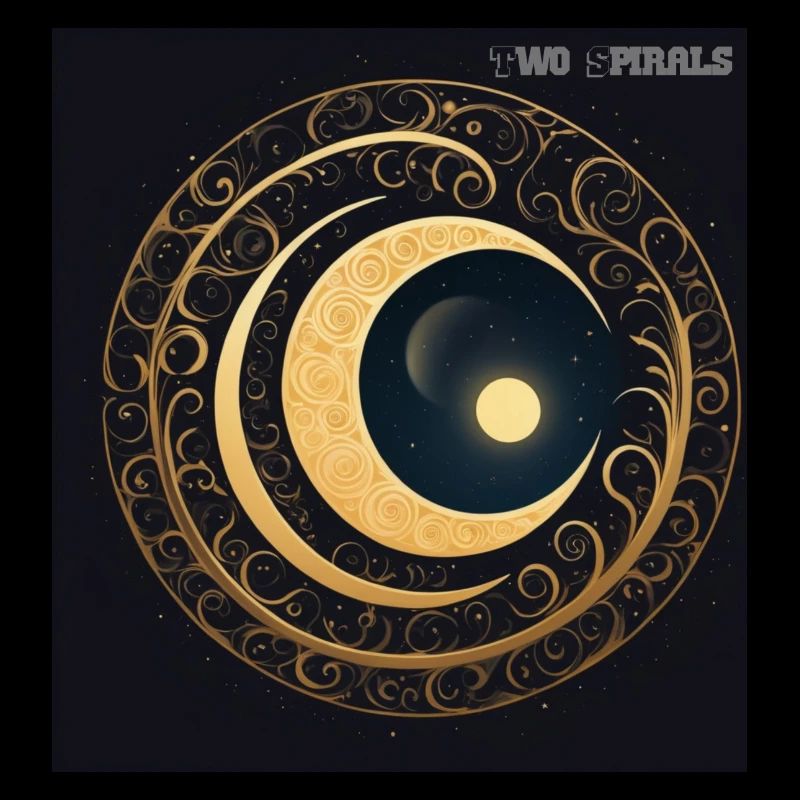 Two Spirals - Moon and Spirals