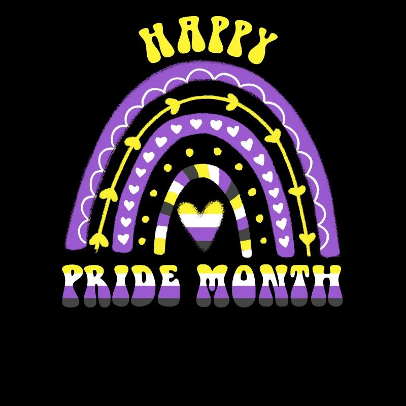 Happy Pride Month Nonbinary Regenbogen