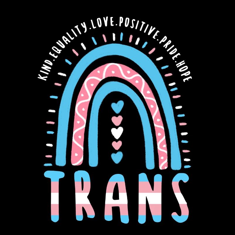 Transgender Saying Trans Boho Rainbow