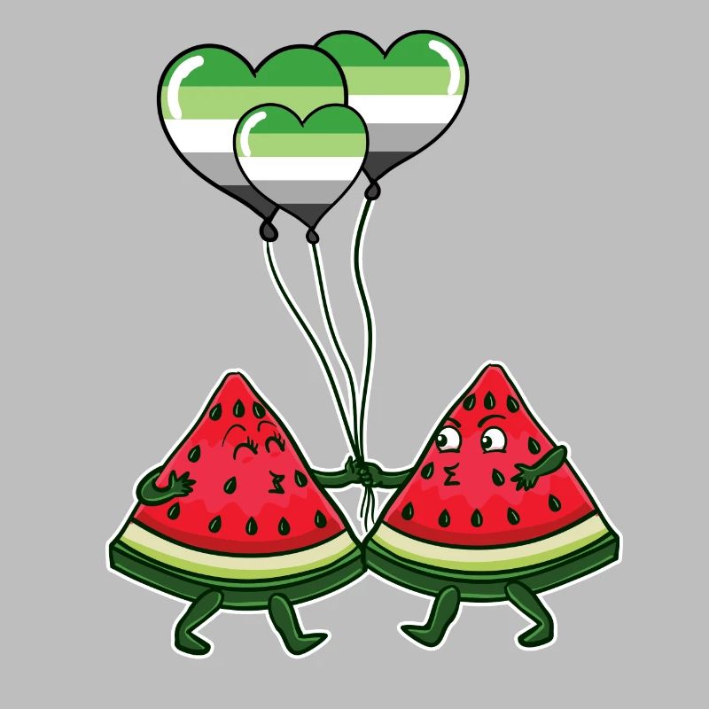 Paire de pastèque Aromantic Pride