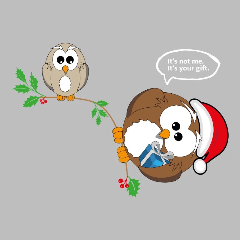 Weihnachten Eule Weihnachtsgeschenk Geschenk