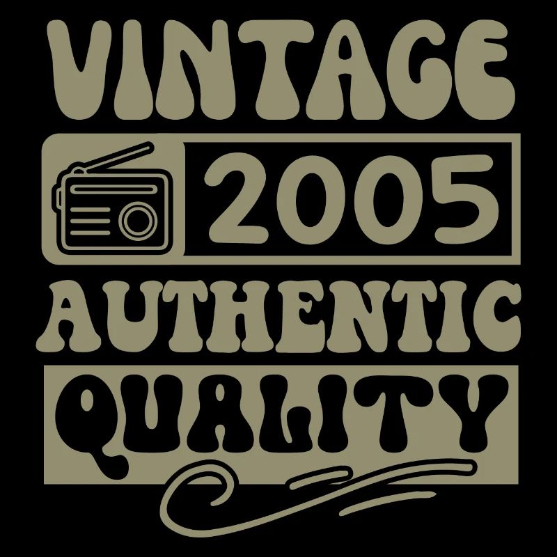 Authentic 2005 Millésime 2005 - Vintage 2005 Rétro