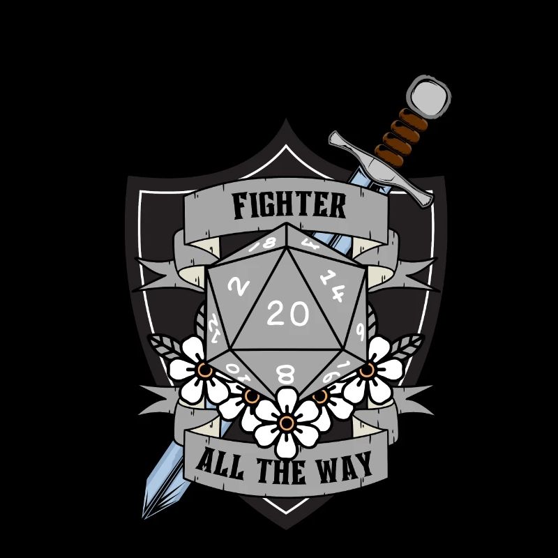 Fighter All The Way Version 2 Grey