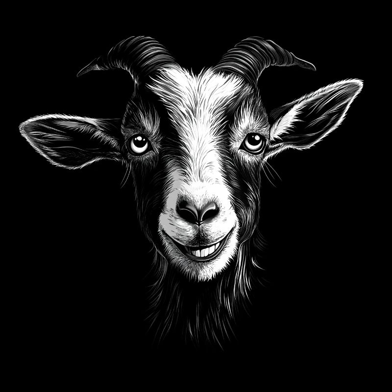 Goat Portrait Goats Animals