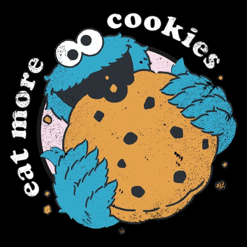 Sesamstraat Cookie Monster Eet meer koekjes
