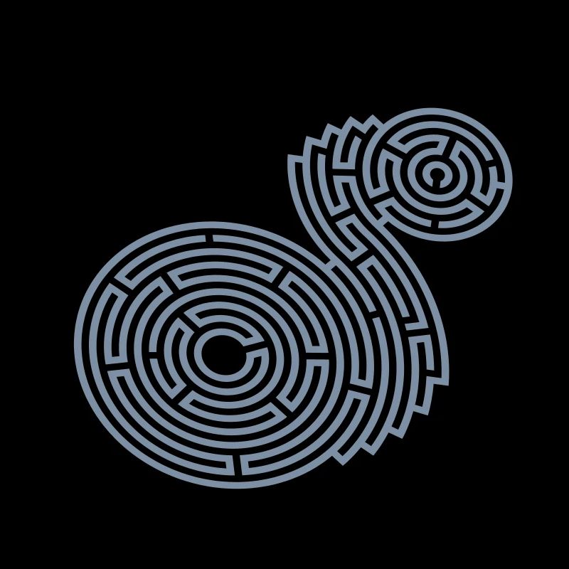 round two-part labyrinth