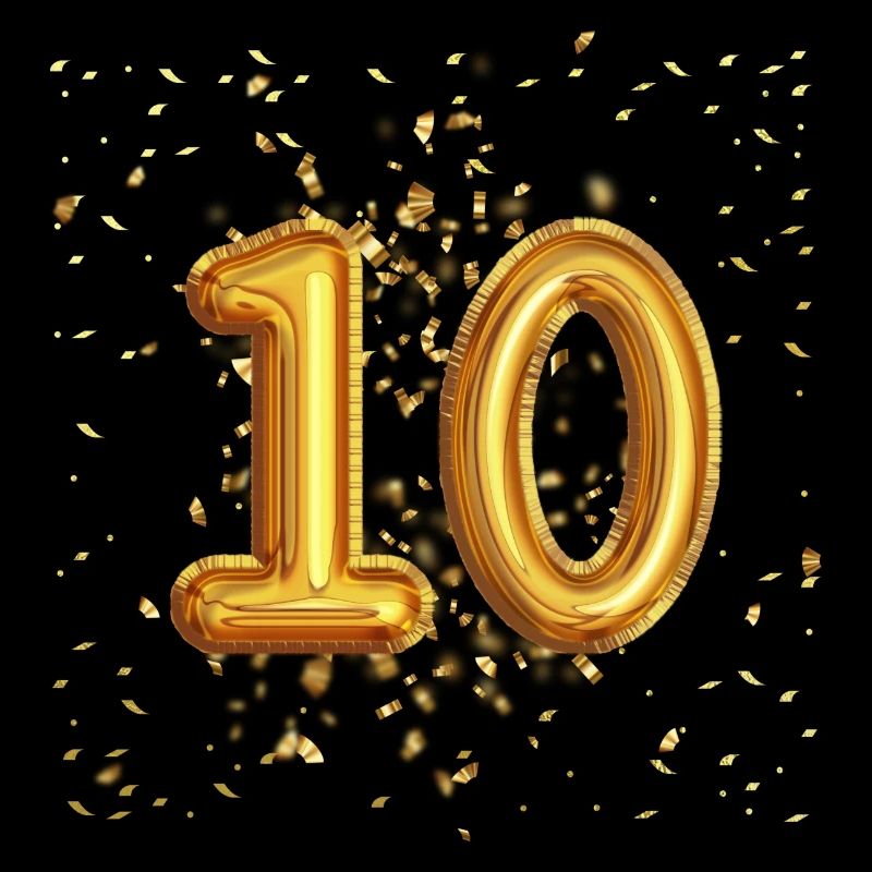 10 Jähriges Luftballon Design