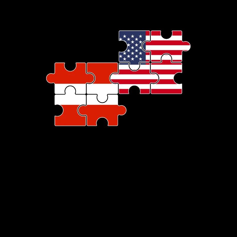 Austria USA Flag American Austria