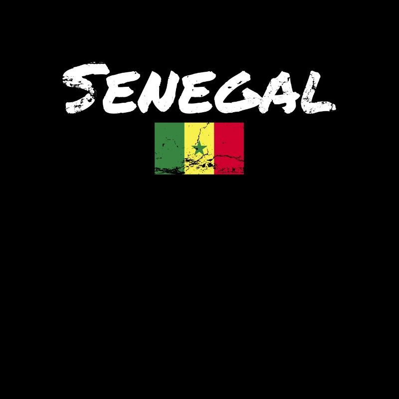 Sénégal Vintage Drapeau Sénégalais Sénégal