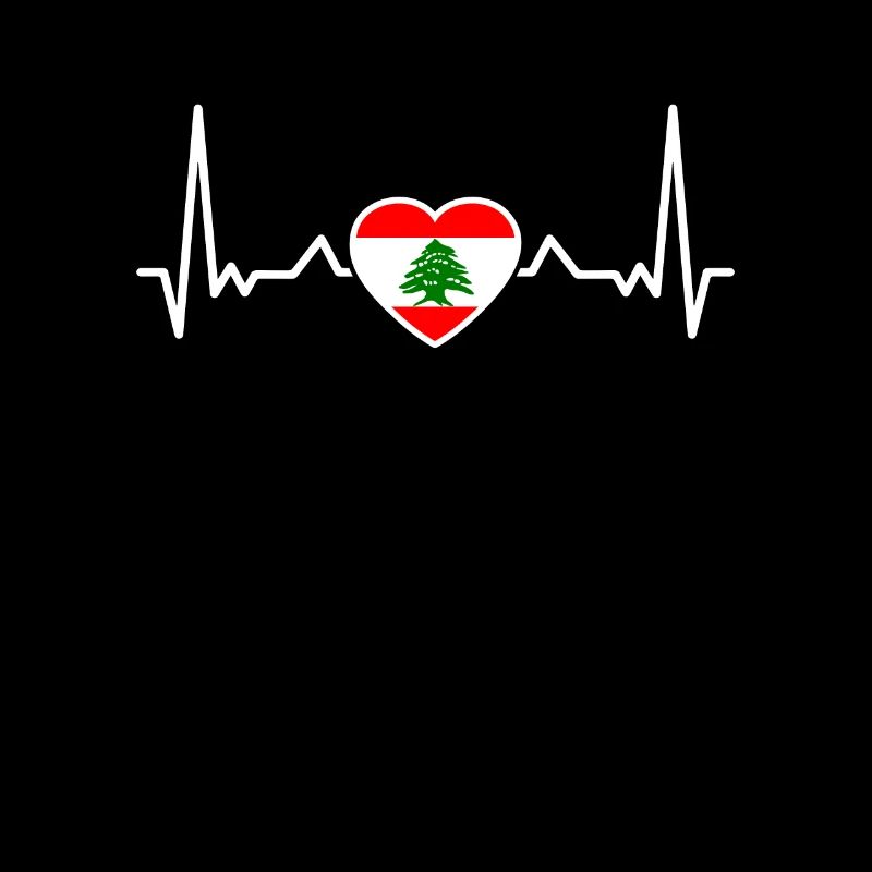 Liban Heartbeat Drapeau Libanais Libanais