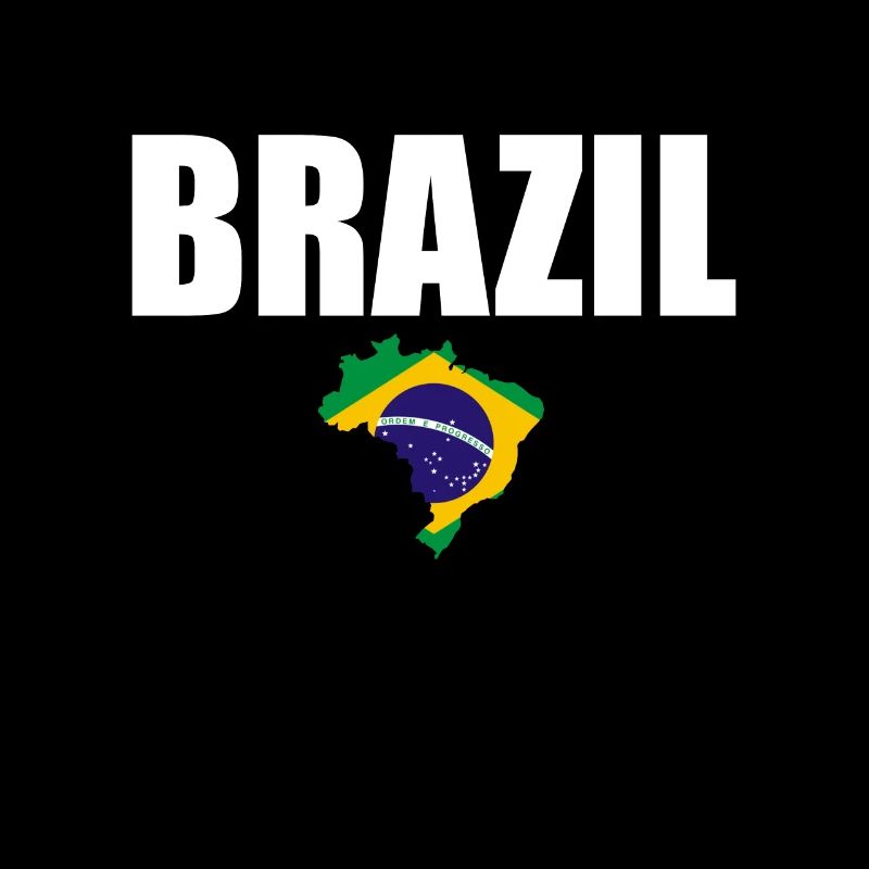 Carte Brésil Brésil Drapeau brésilien