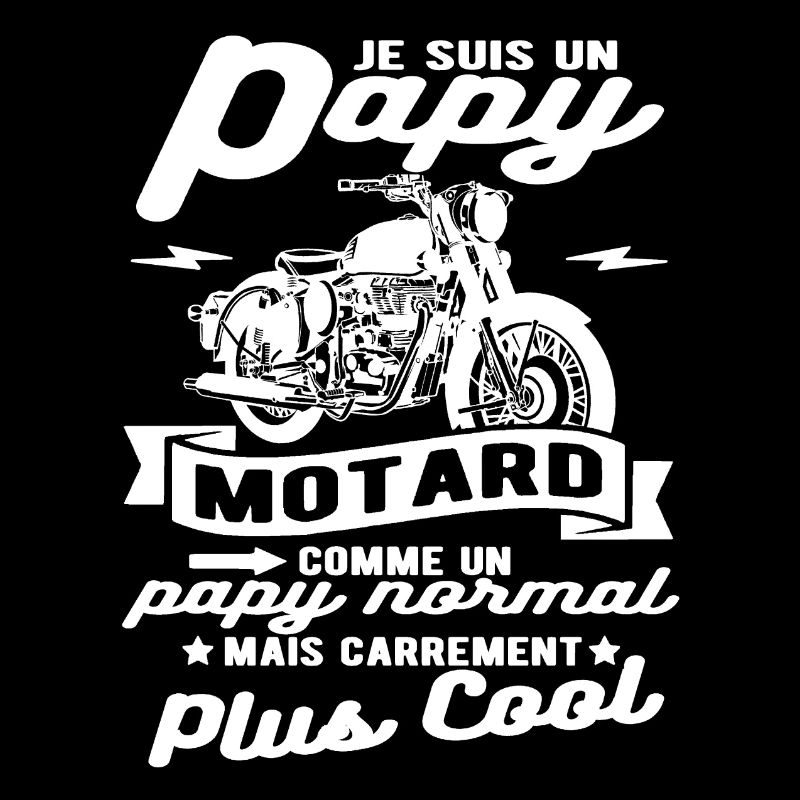 Papy motard moto