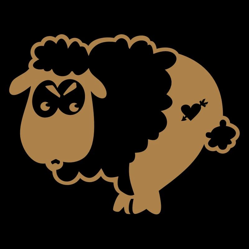 Mouton semi-rasé / Half Shorn Sheep (1c)