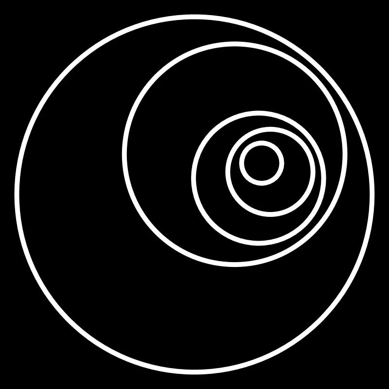 Goldener Schnitt Kreise / Fibonacci Circles
