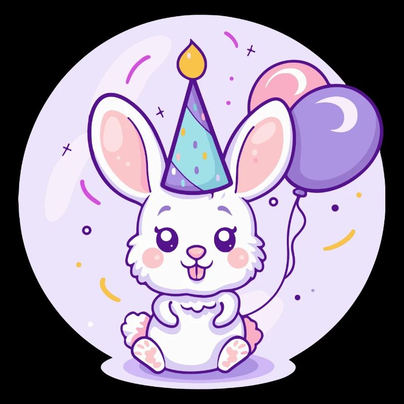 Bande dessinée d’anniversaire de lapin
