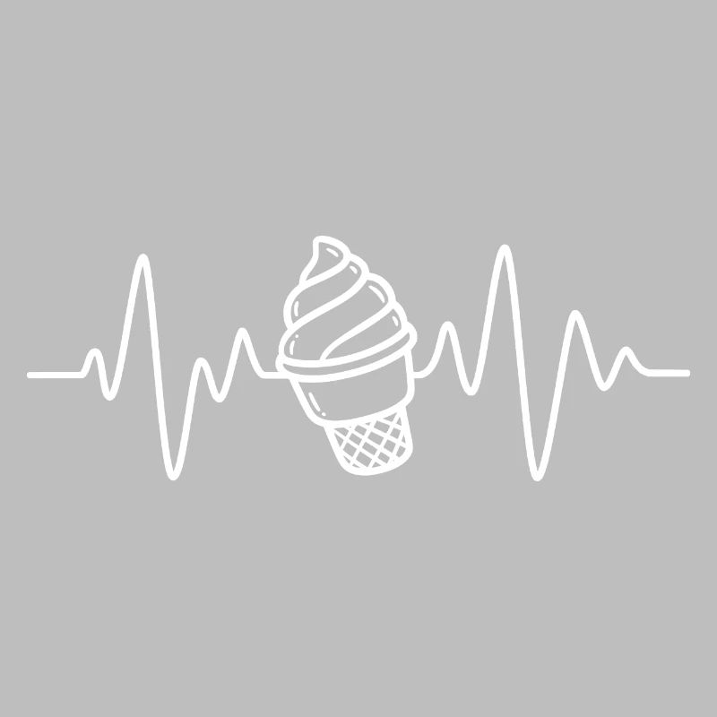 Softeis Eis Creme Herzschlag