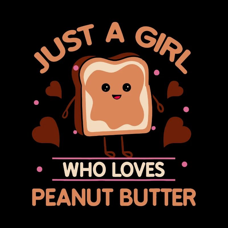 Nur ein Mädchen, das Erdnussbutter liebt Sandwitch