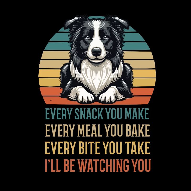 Chaque collation que vous préparez Border Collie