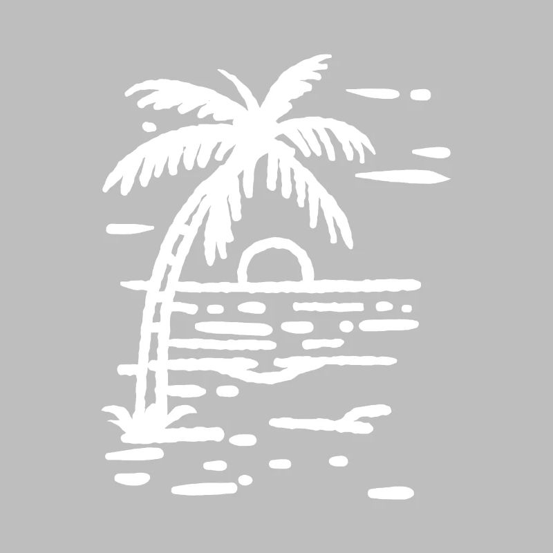 Palm Tree Beach Sunset