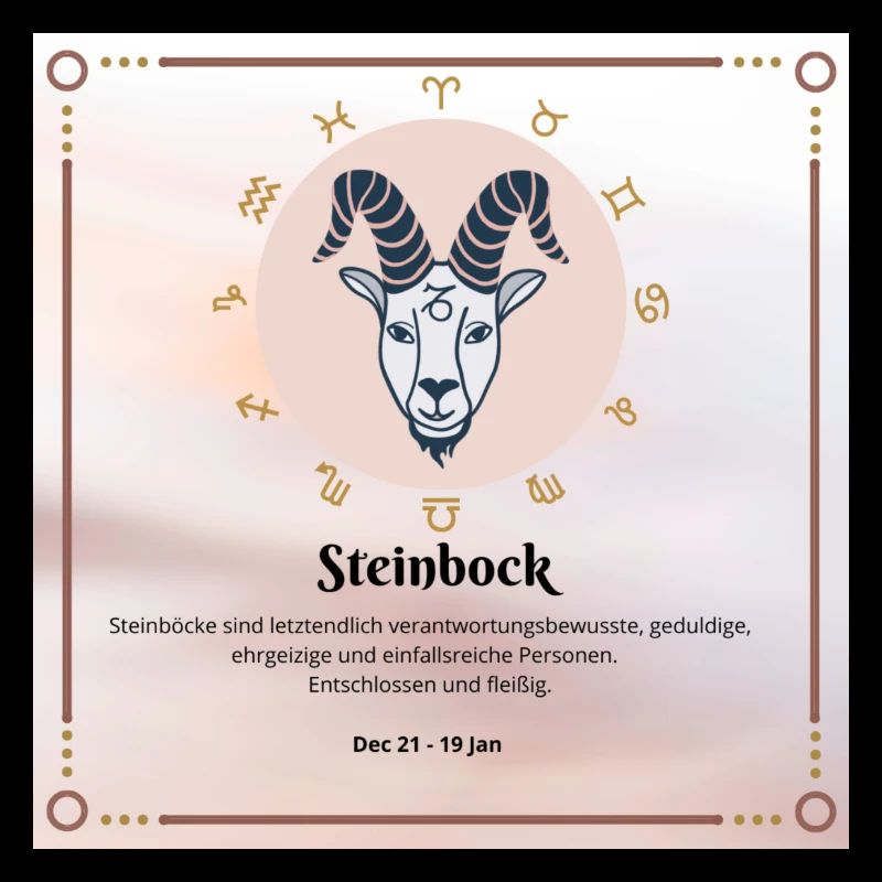 Zodiac Steinbock