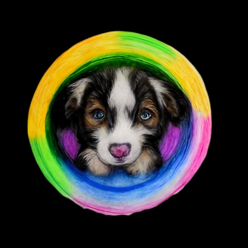 Regenbogen Hund Australian Shepherd