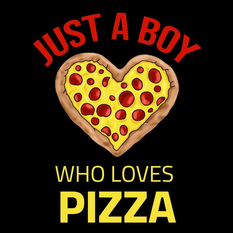 Juste un garçon qui aime la pizza
