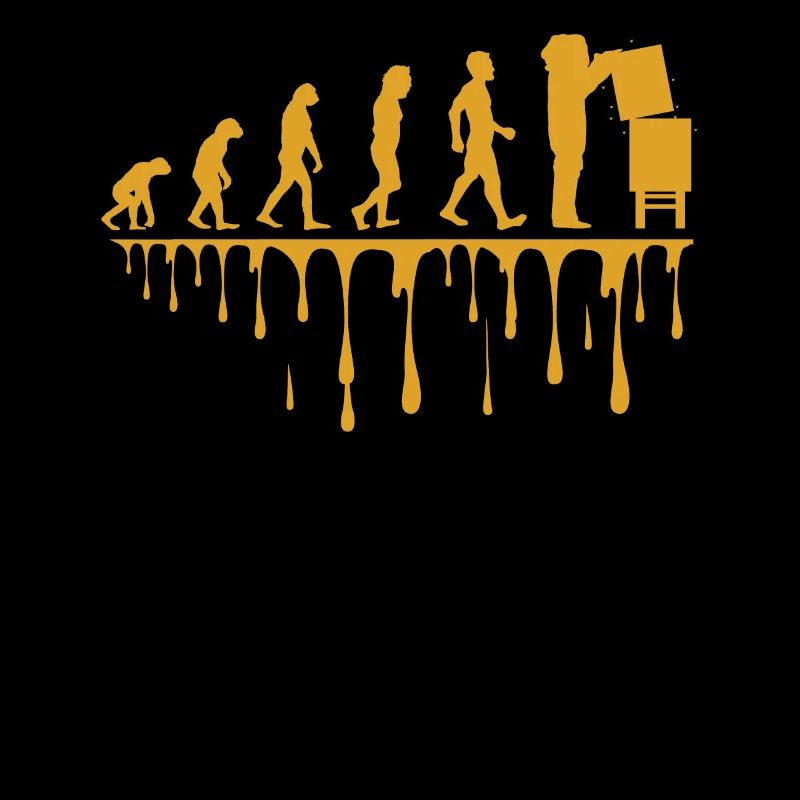 Evolution Imker Shirt Geschenk Bienenzüchter