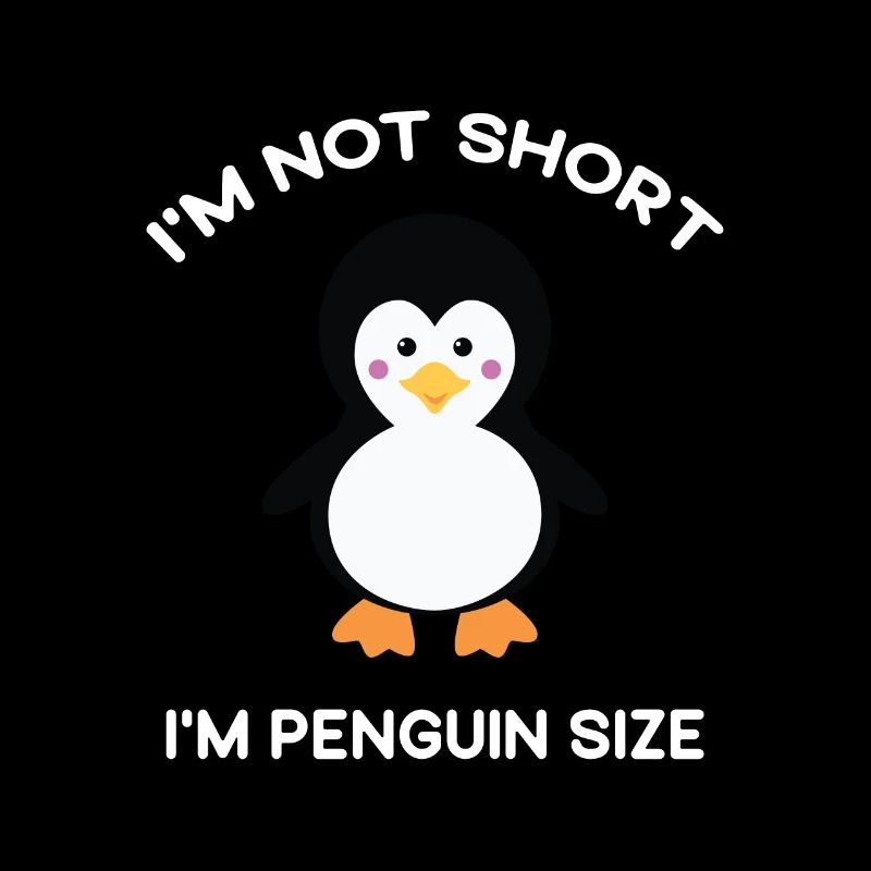 Je ne suis pas petit, je suis un amateur de pingouin mignon de taille de pingouin