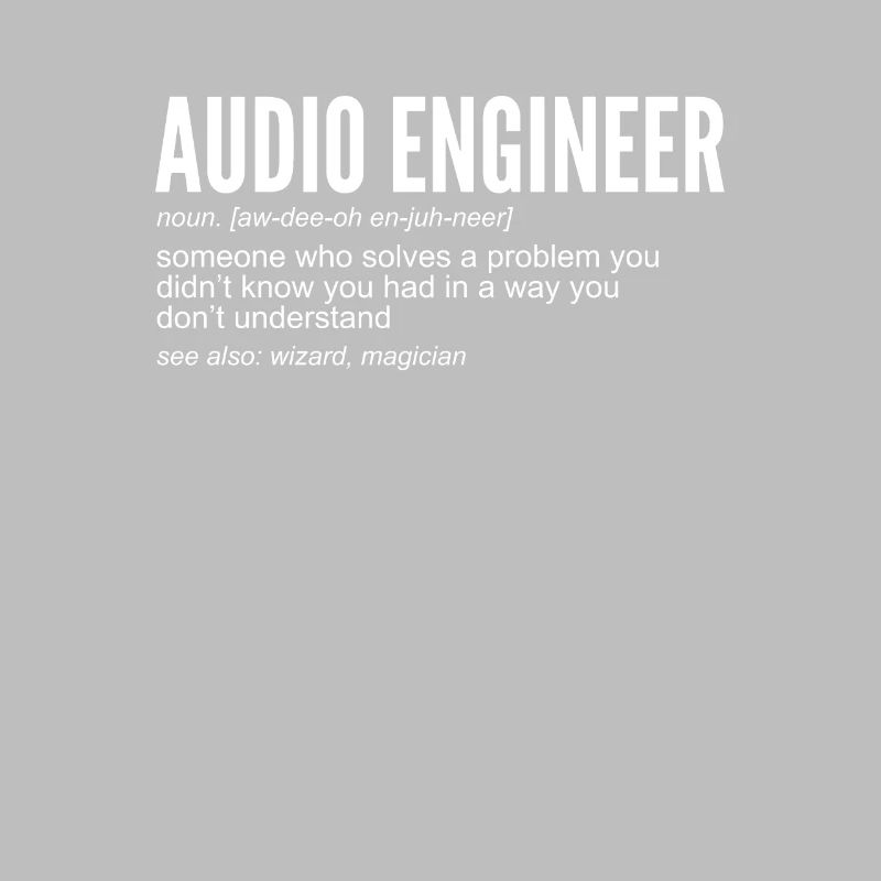 Audio Engineer Definition Tontechniker