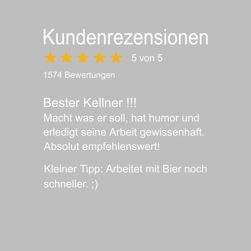 Kellner Bester Kellner Bedienung Oberkellner