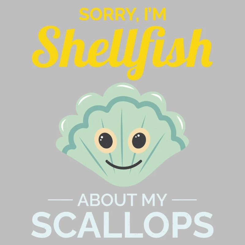 Scallop Seashells Collector Beachcomber Shellfish