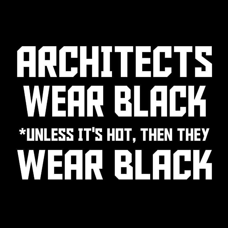 Les architectes portent du noir