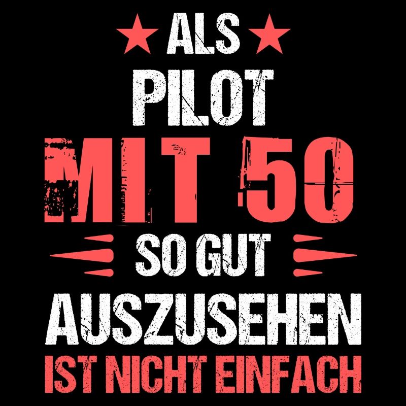 Mit 50 gut aussehender Pilot
