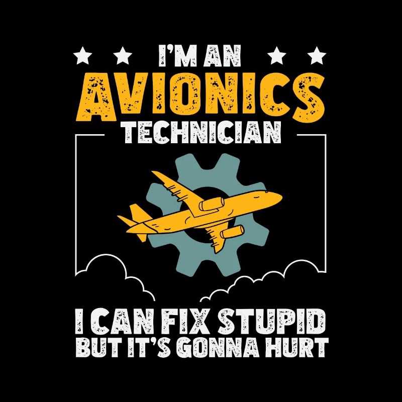 Lustiger Avioniktechniker Hummot Liebhaber der