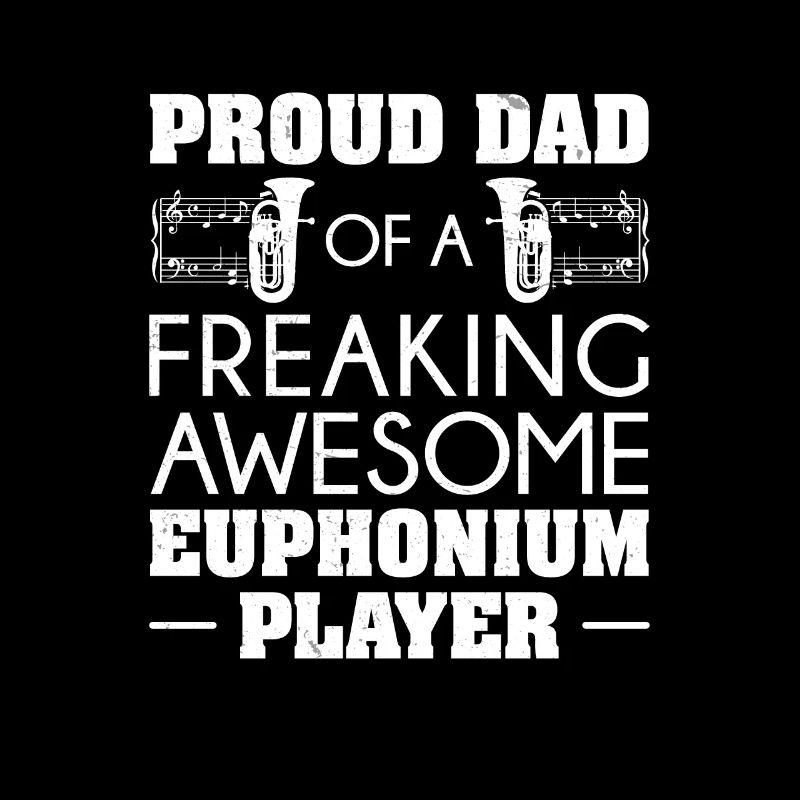 Euphonium Stolzer Vater eines Euphonium-Spielers