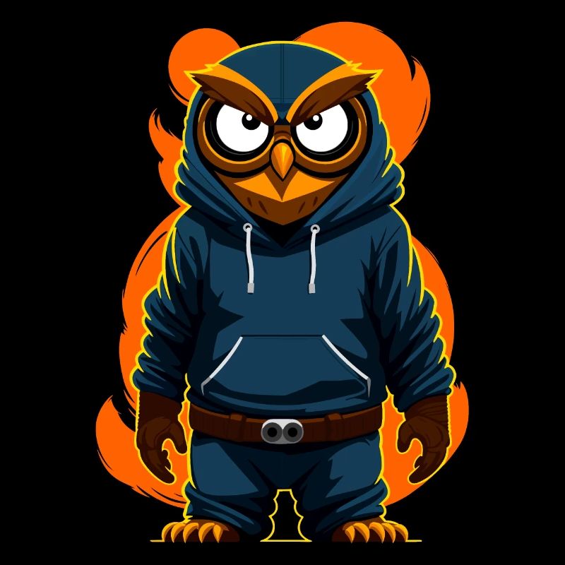 Eule Mit Hoodie