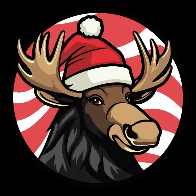 Elch Weihnachten X-Mas