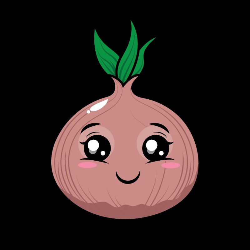 Dessin animé mignon d'oignon