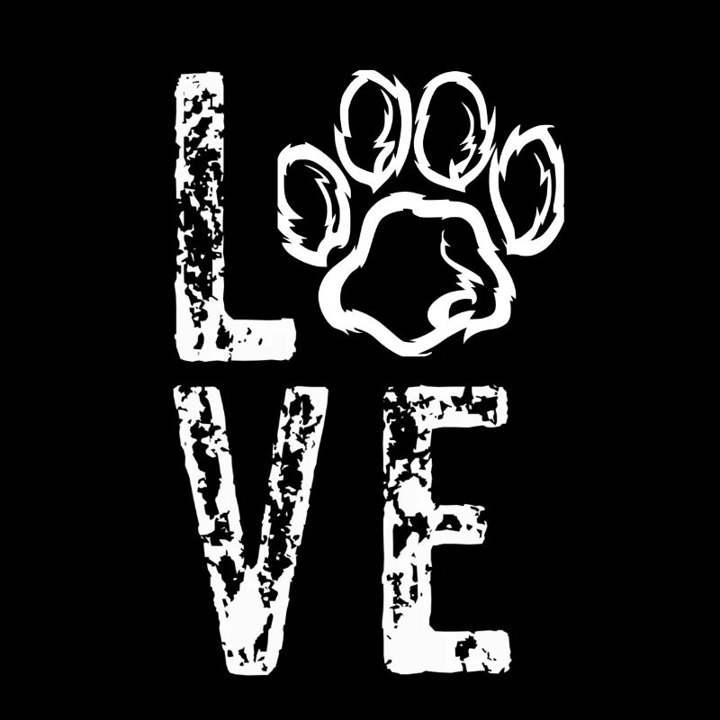 Patte de chien d'amour