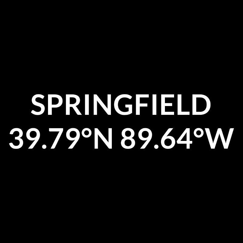 Springfield, Illinois, United States Coordinates