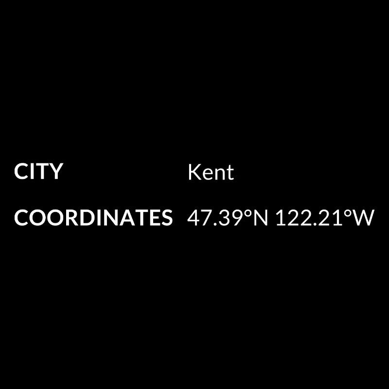 Kent, Washington, USA coordinates