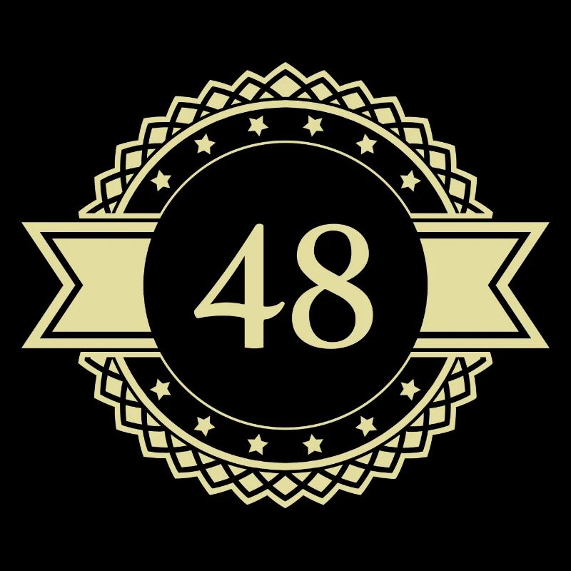48 Number Emblem