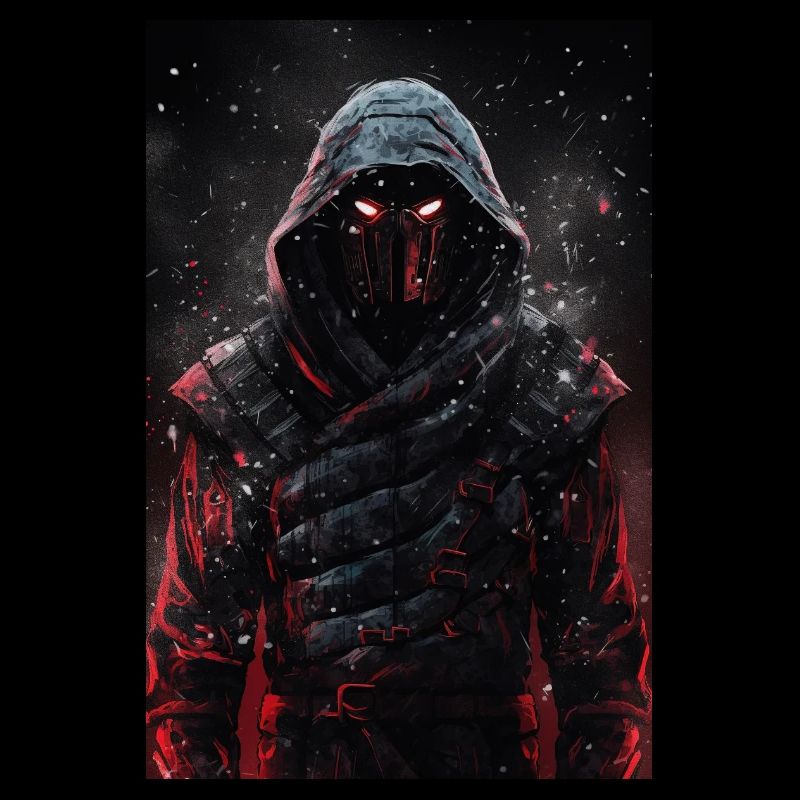 Neon Cyber Ninja Warrior #3