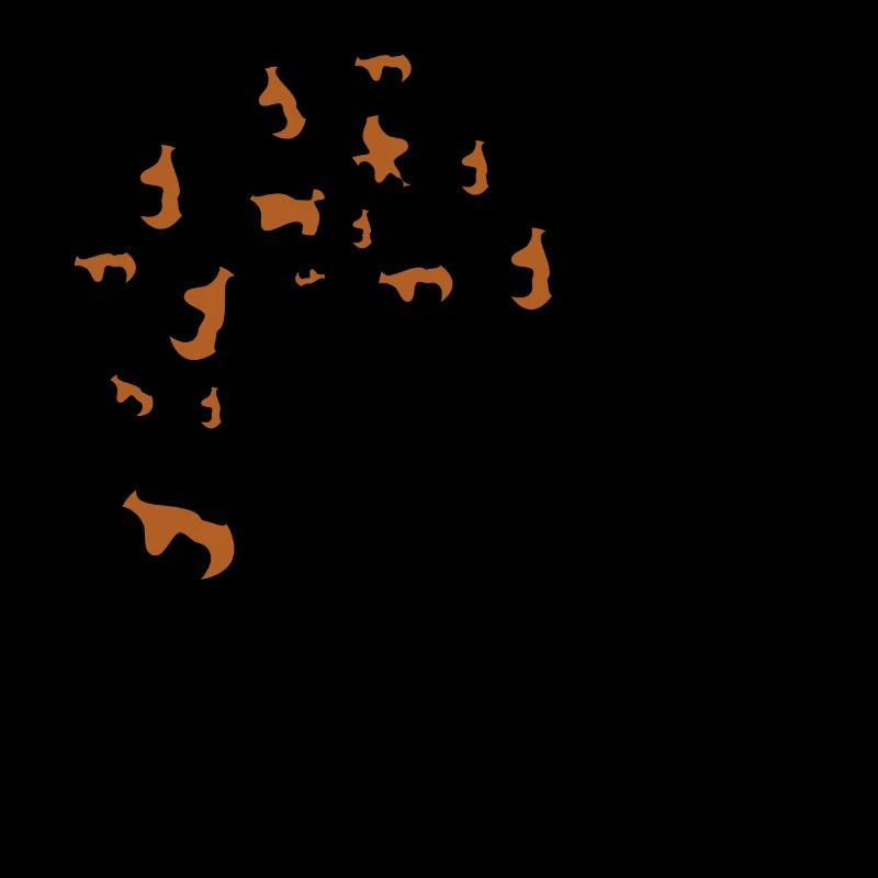Letter n leopard pattern