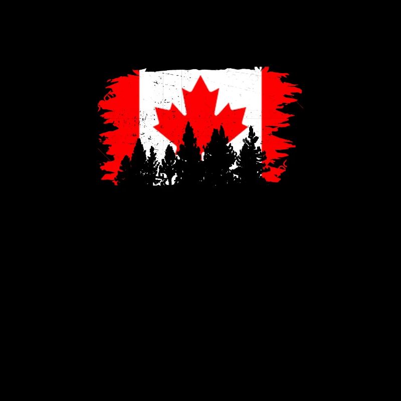 Mountain Nature Canada Canada Flag Canadian Gift