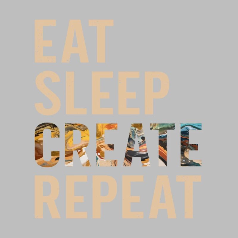 Artist Painter Eat Sleep Create Repeat Gift