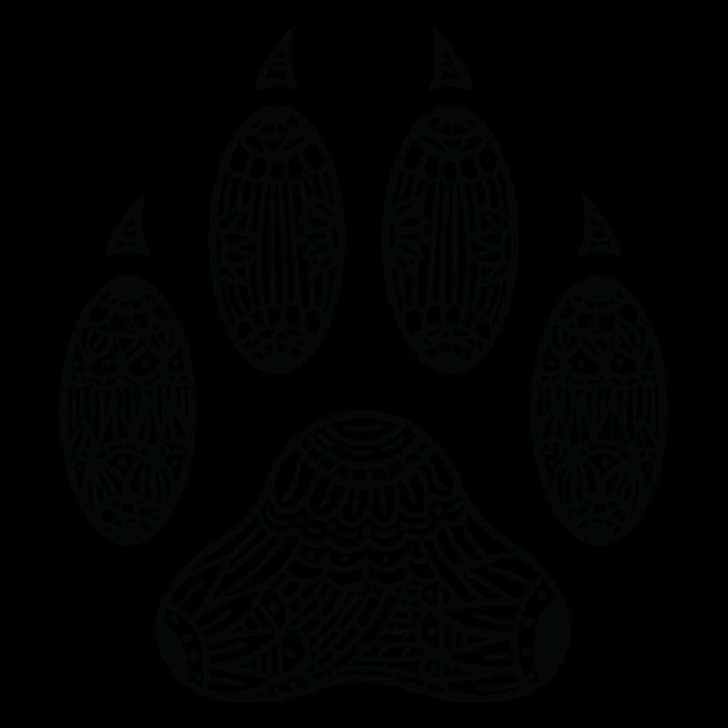 Zentangle d’impression de patte de chat