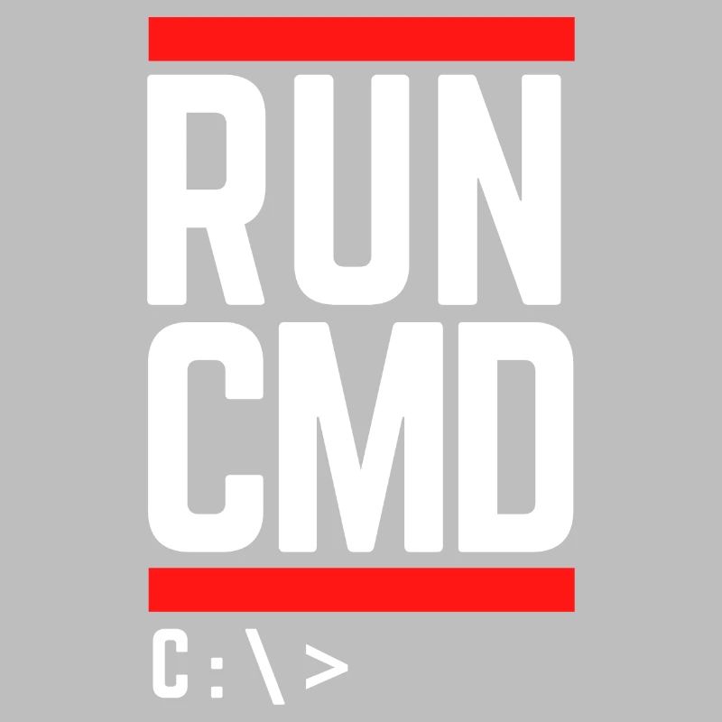 Run CMD Lustiger Spruch Informatik Nerd Code